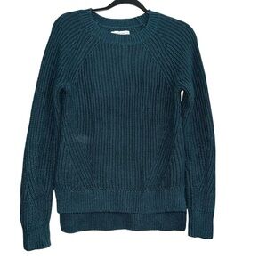Abercrombie and Fitch Chunky Knit Deep Teal Sweater Size Medium